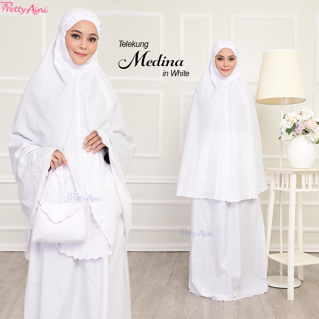 Telekung Medina A - White