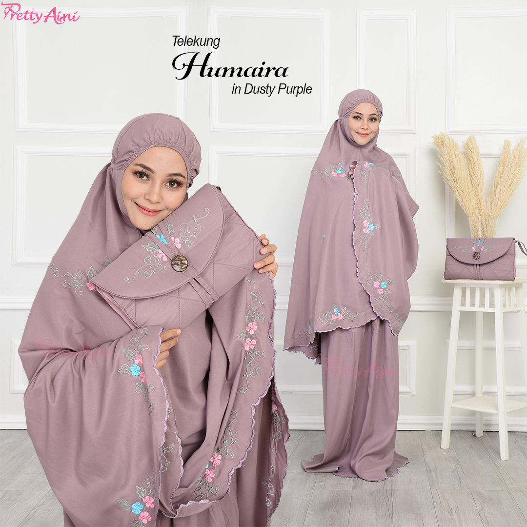 Telekung Humaira - Dusty Purple