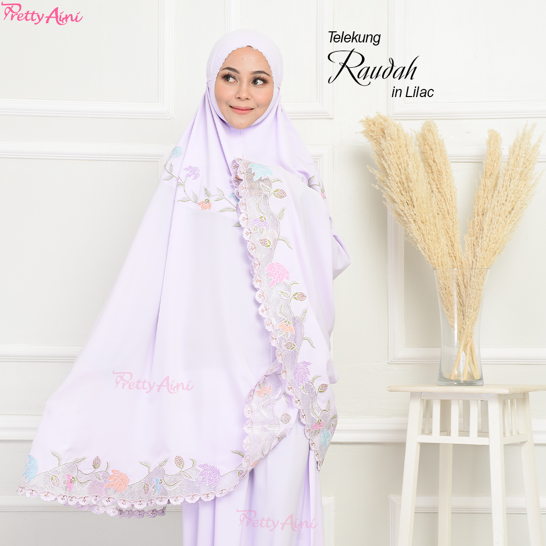 Telekung Raudah - Lilac