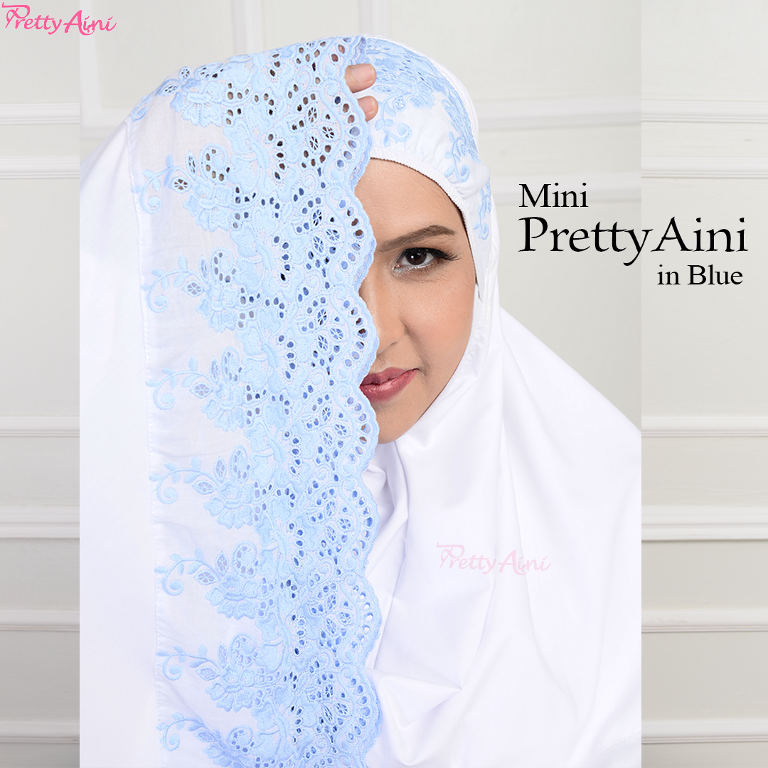 Mini Telekung PrettyAini - Blue