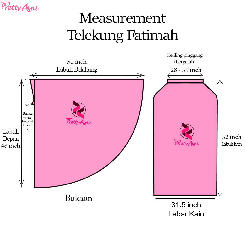 Telekung Fatimah - White - Image 2