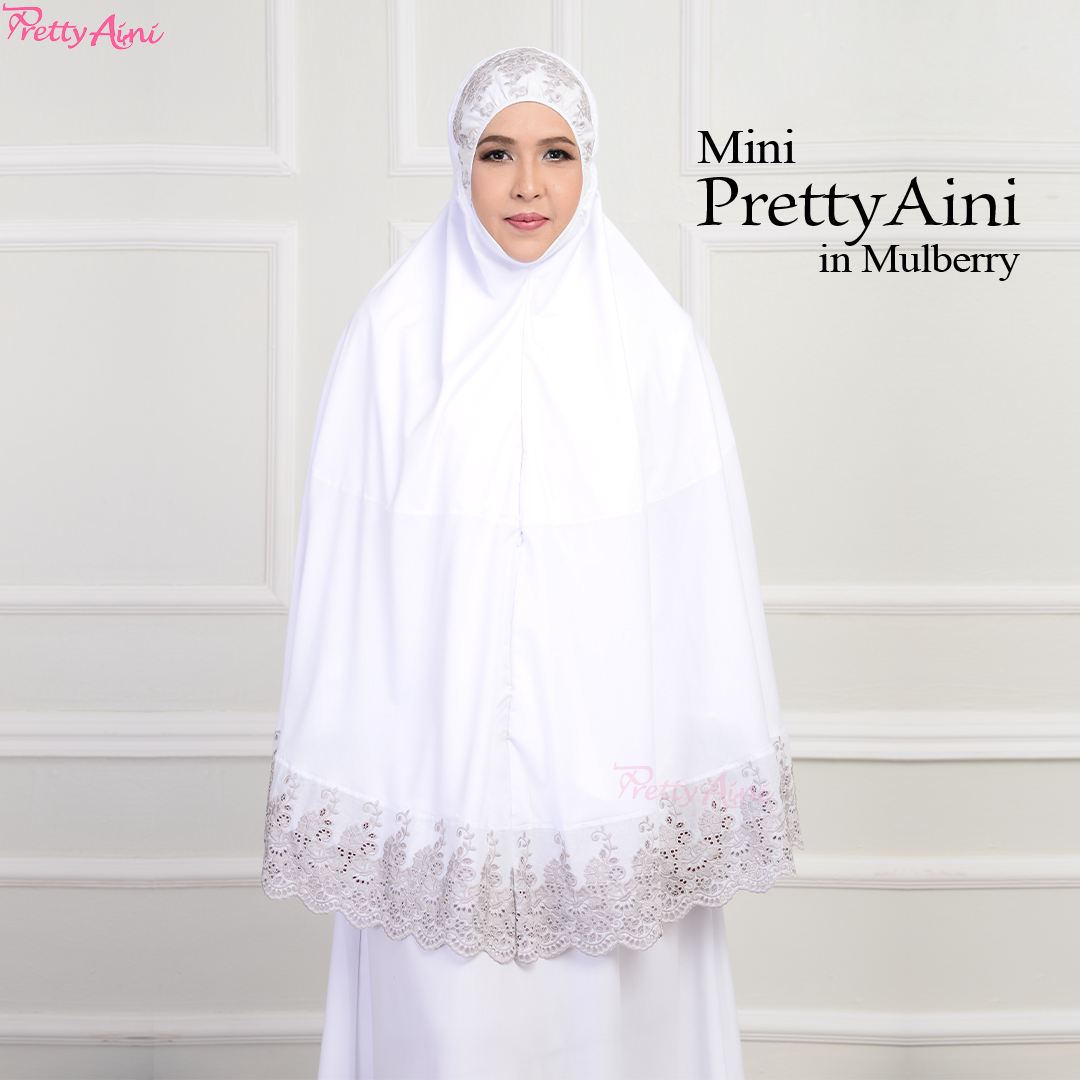 Mini Telekung PrettyAini - Mulberry