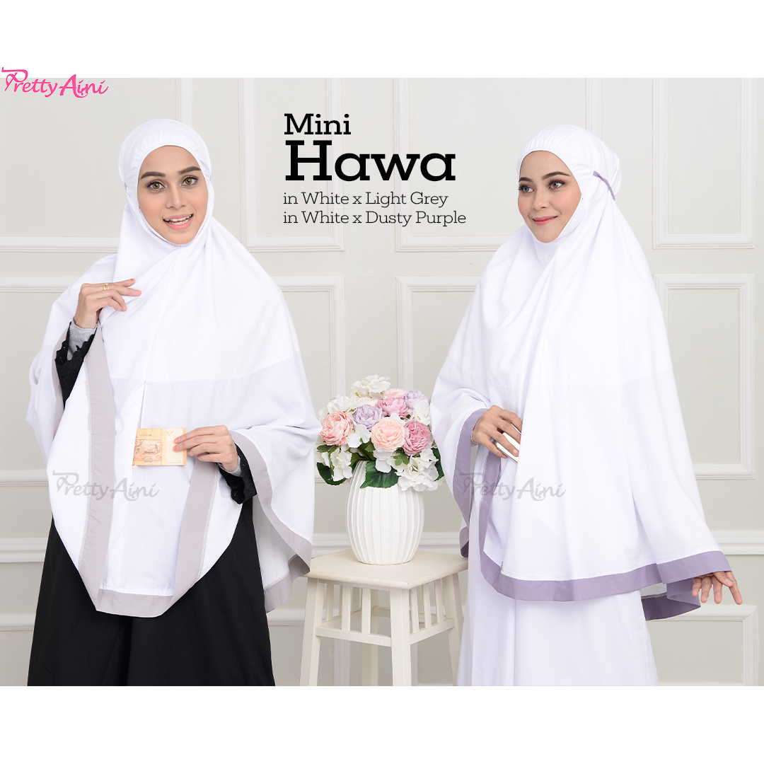 Mini Hawa - White x Light Grey/White x Dusty Purple