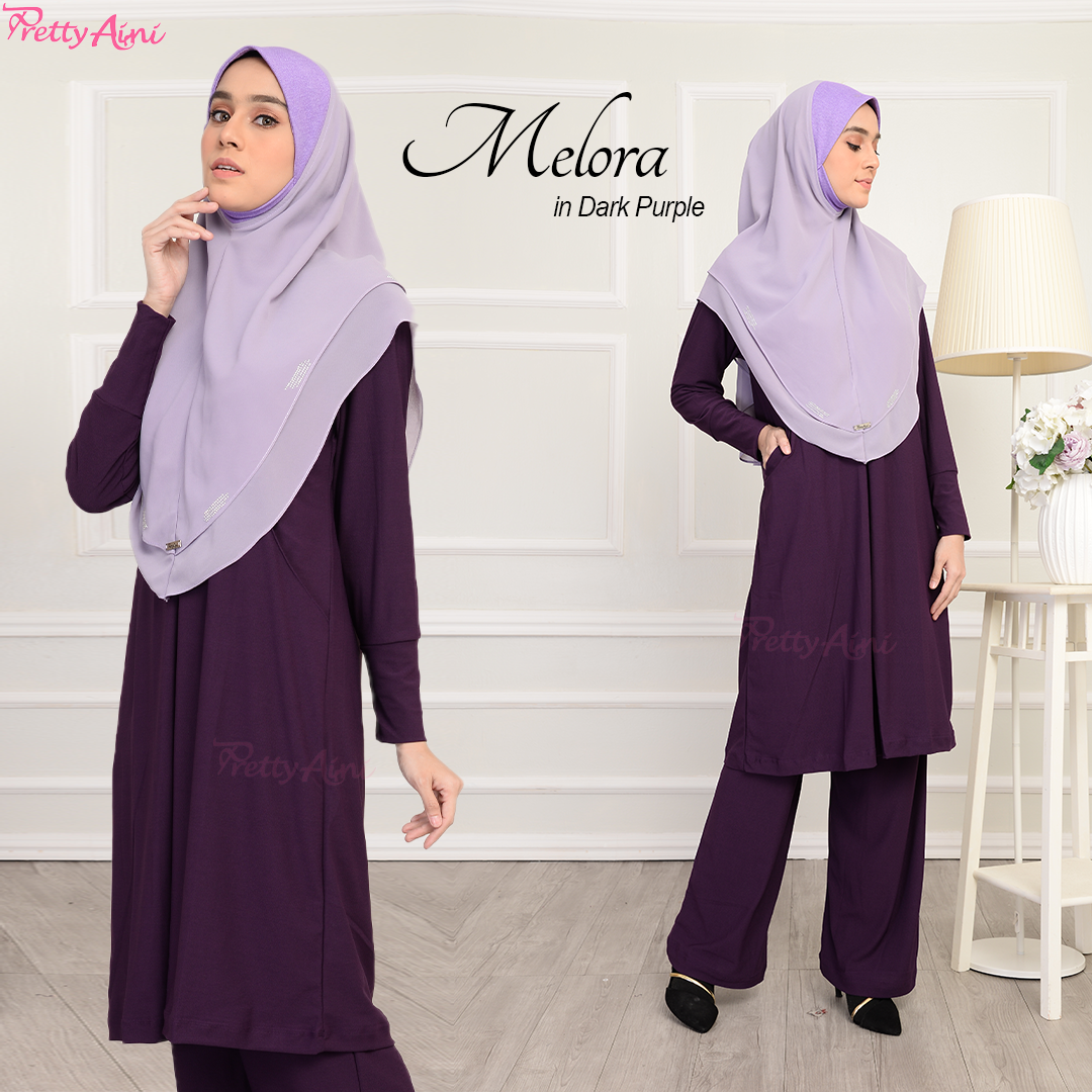 Jubah Melora - Dark Purple