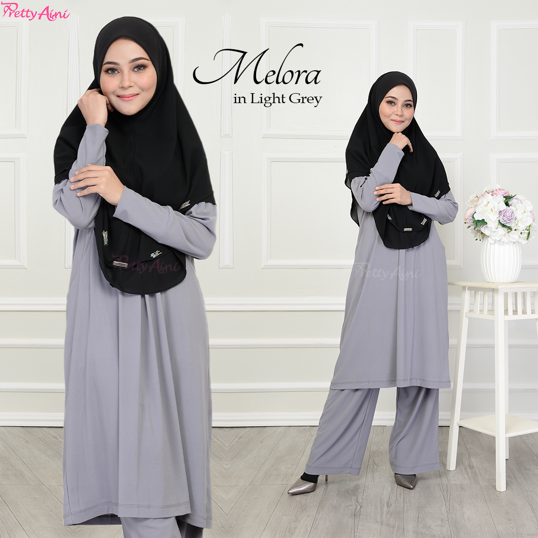 Jubah Melora - Light Grey