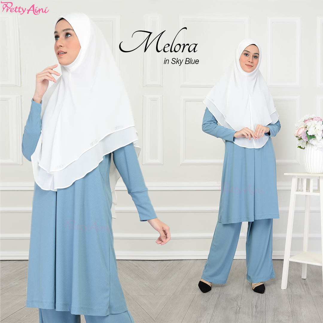 Jubah Melora - Sky Blue