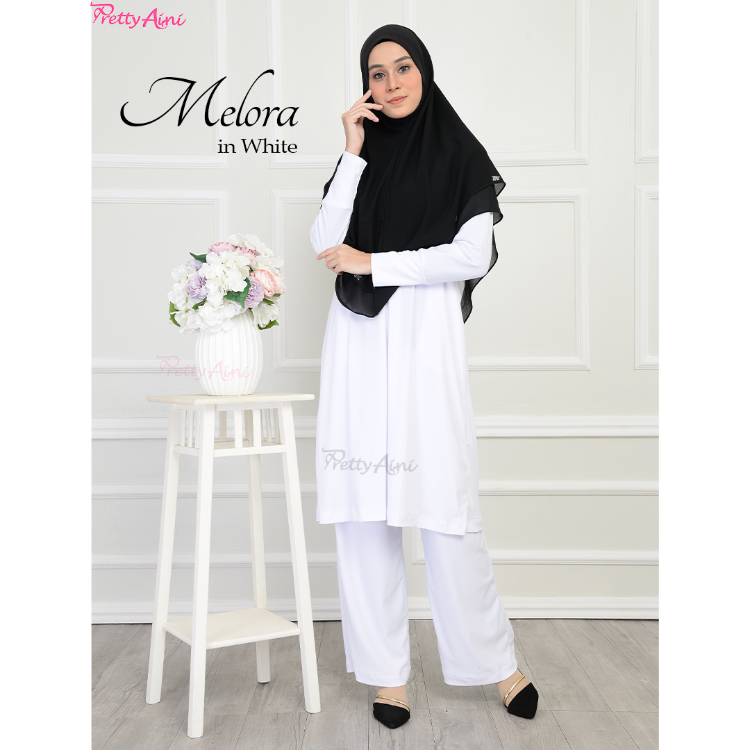 Jubah Melora - White