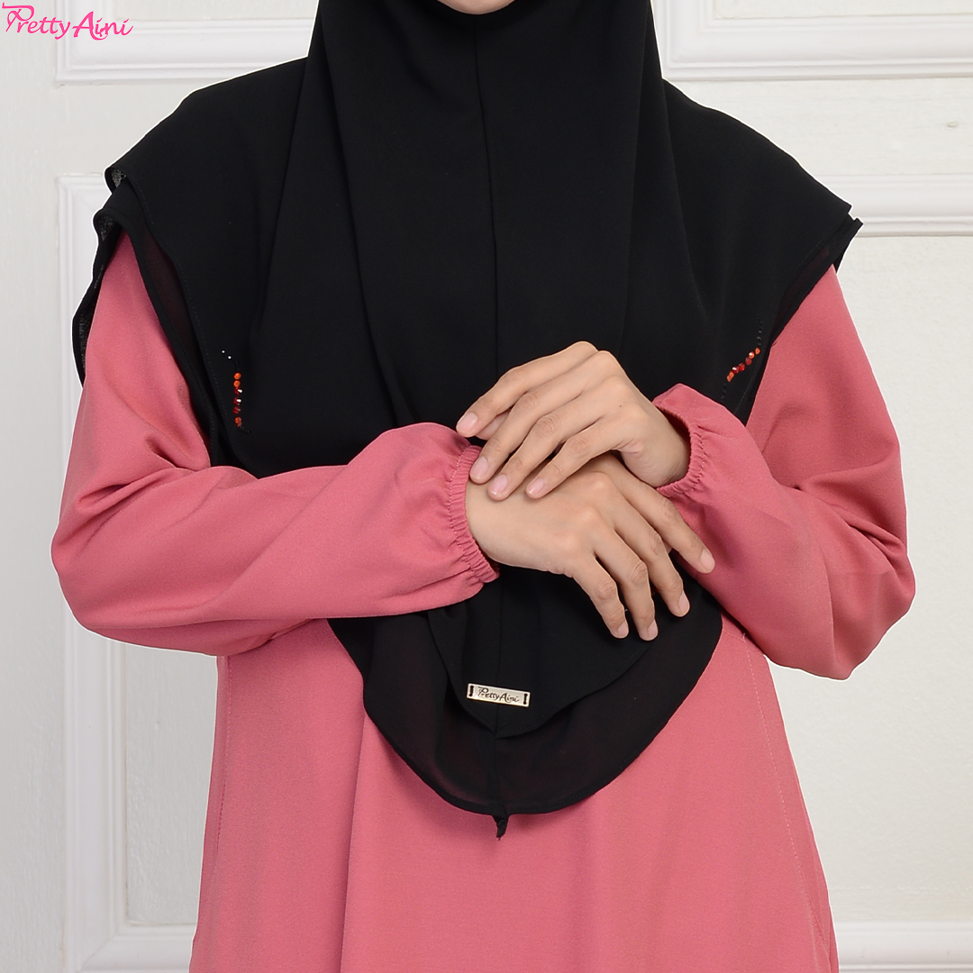 Jubah Aurora - Black - Image 2