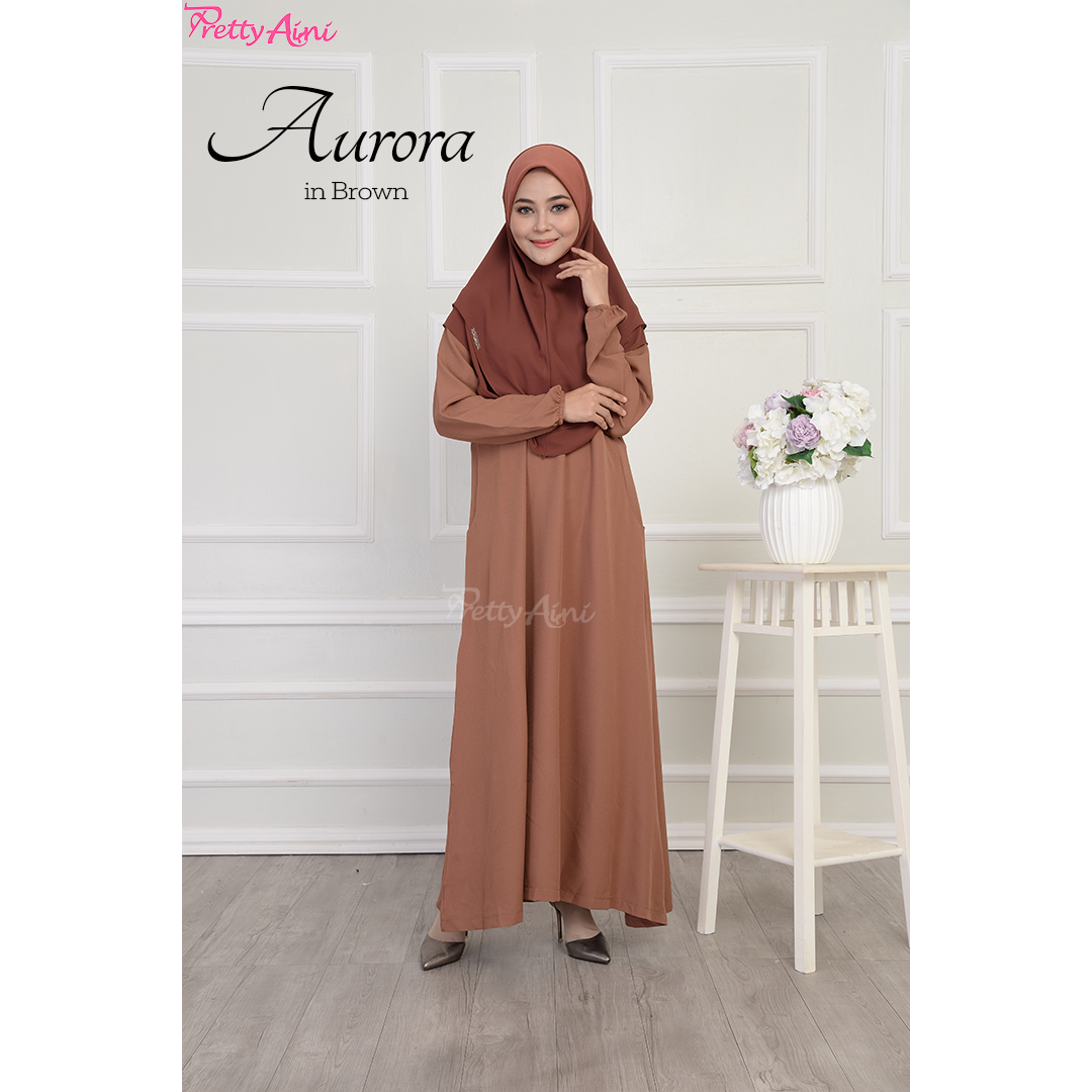 Jubah Aurora - Brown