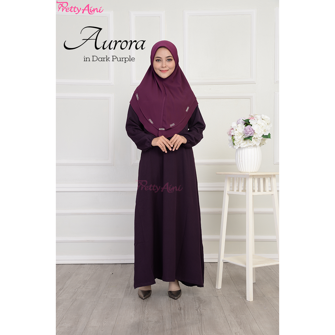 Jubah Aurora - Dark Purple