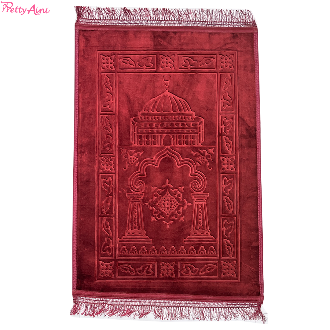 Sejadah Gebu - Red Maroon