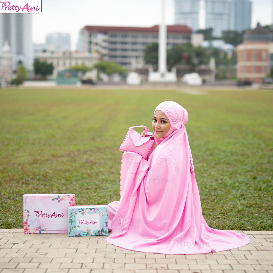 Telekung Medina A - Baby Pink - Image 7