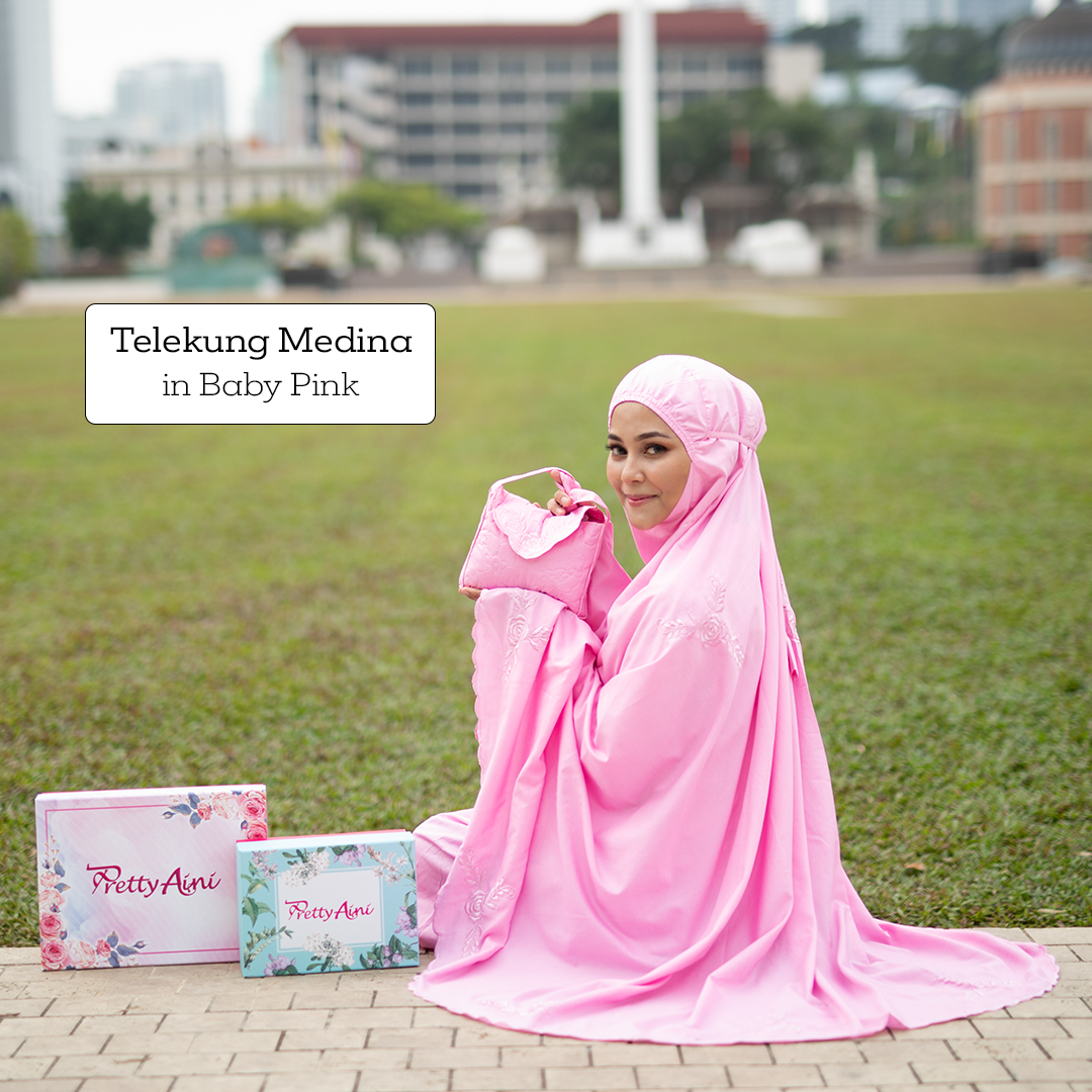 Telekung Medina A - Baby Pink