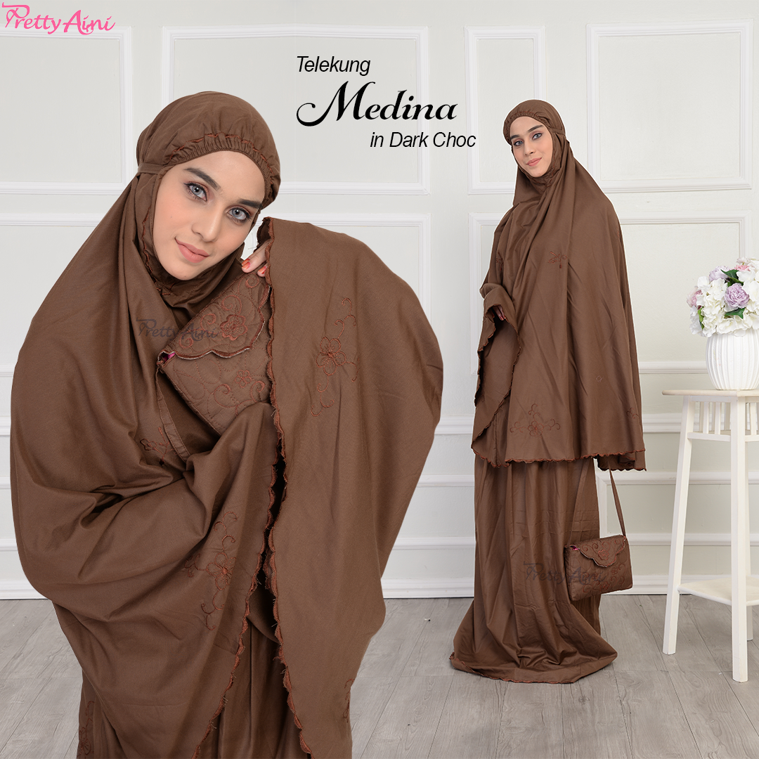 Telekung Medina A - Dark Choc