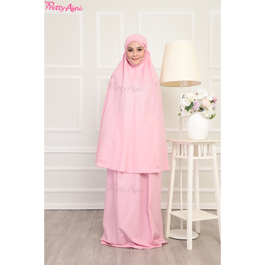 Telekung Medina A - Dusty Pink - Image 8