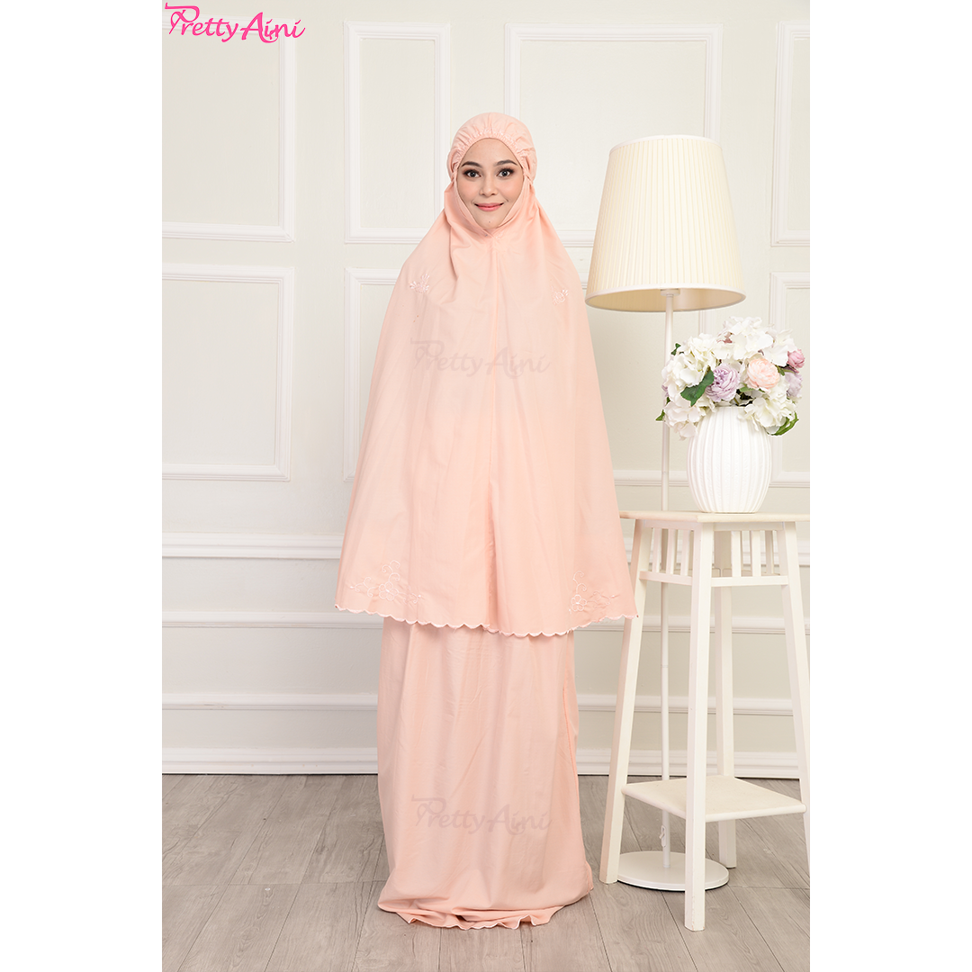 Telekung Medina A - Light Peach - Image 7