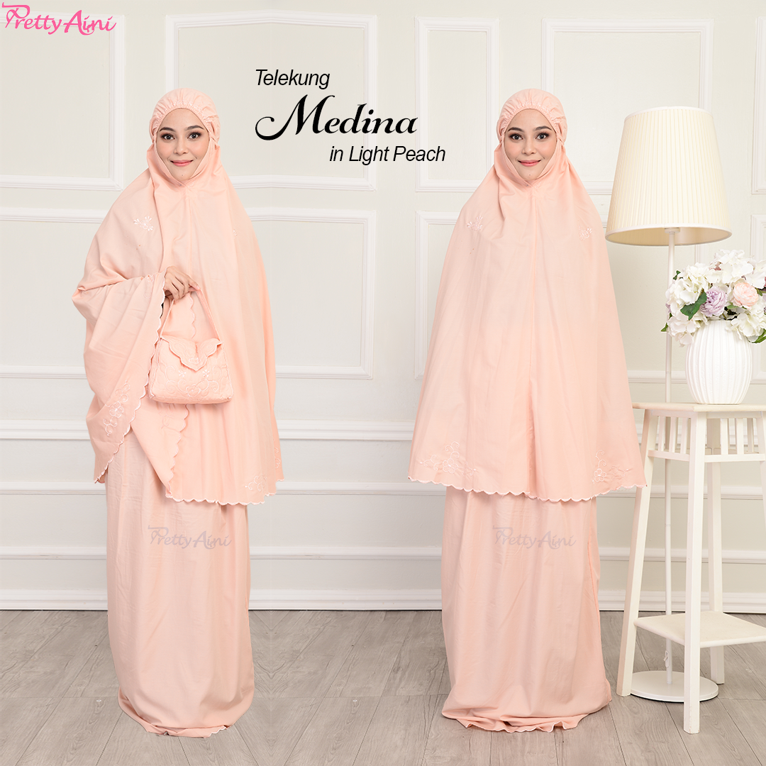 Telekung Medina A - Light Peach