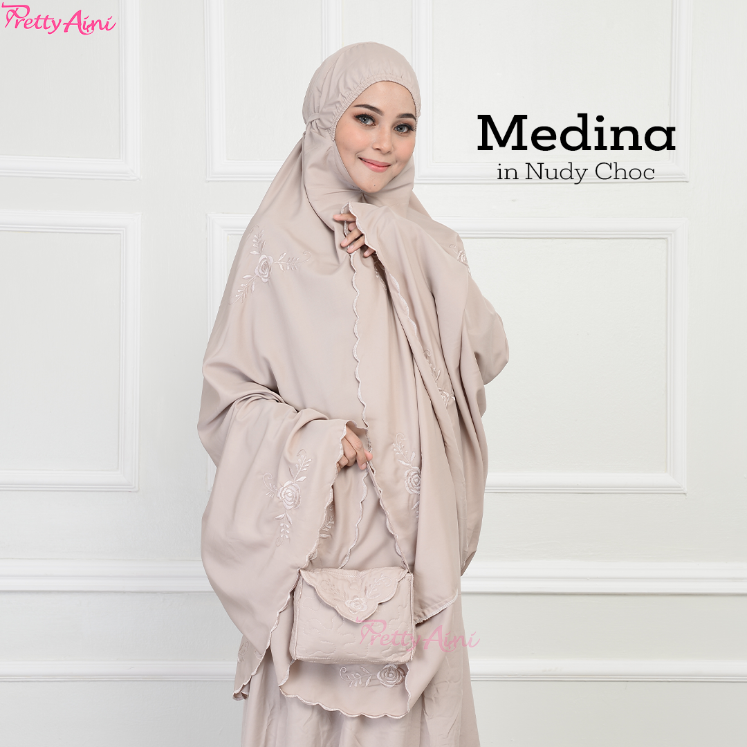 Telekung Medina A - Nudy Choc