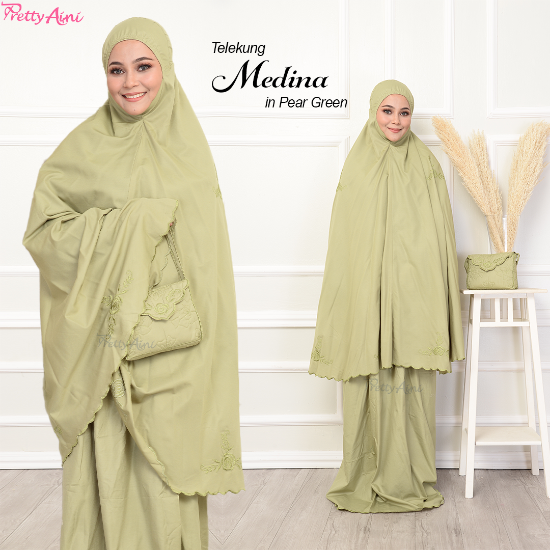 Telekung Medina A - Pear Green