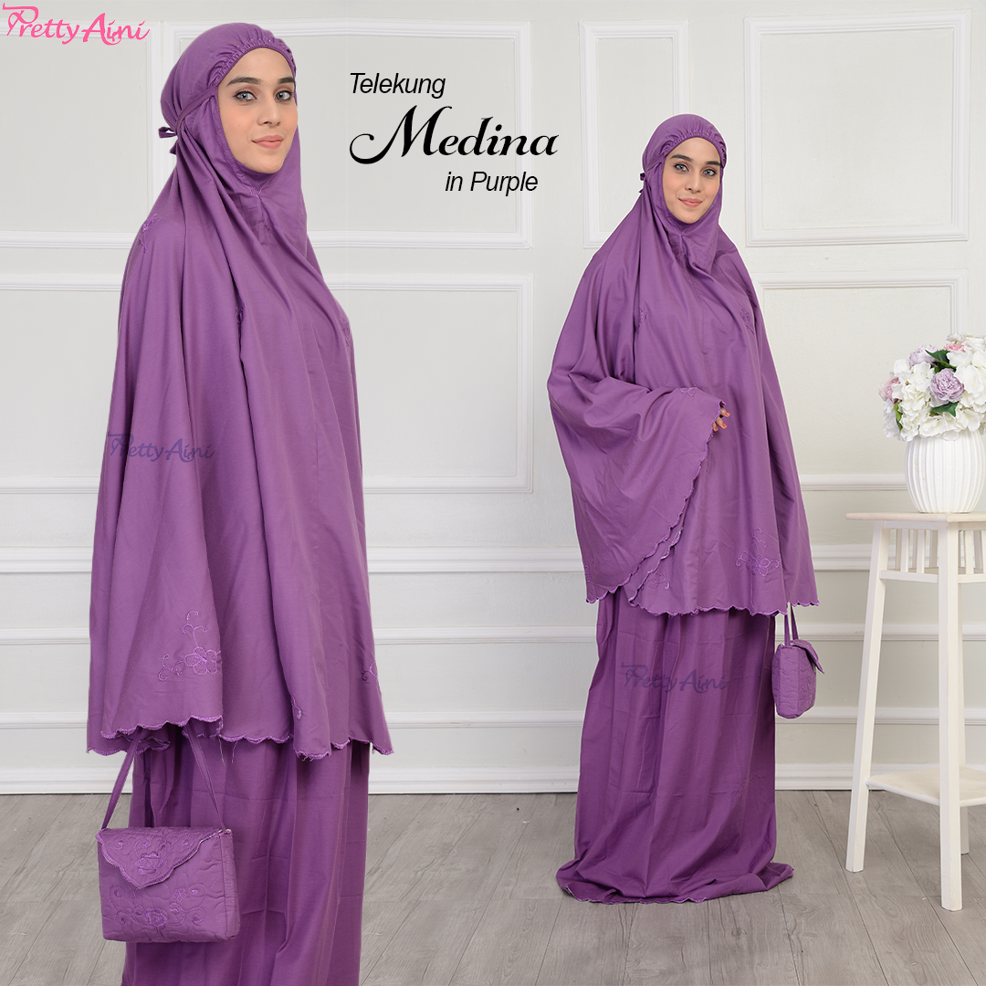 Telekung Medina A - Purple