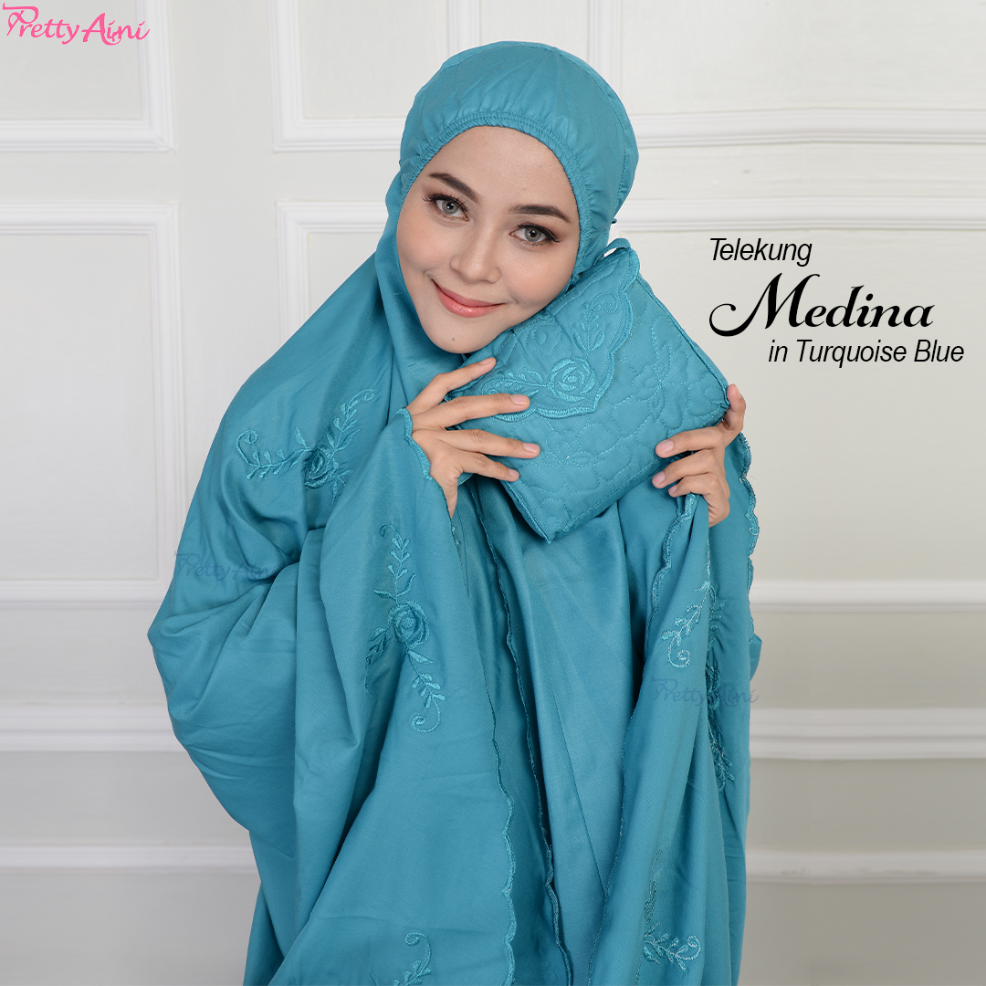 Telekung Medina A - Turquoise Blue