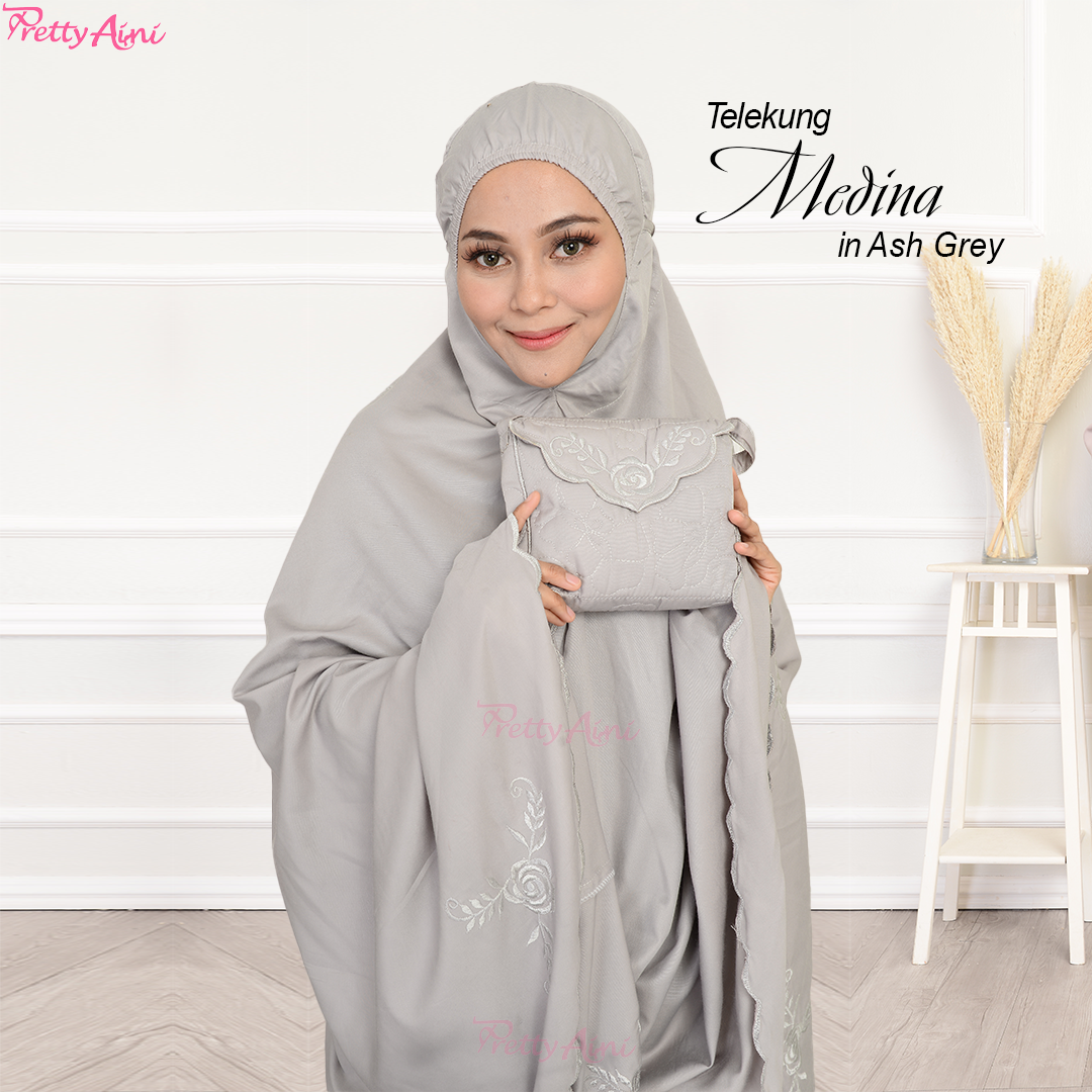 Telekung Medina A - Ash Grey