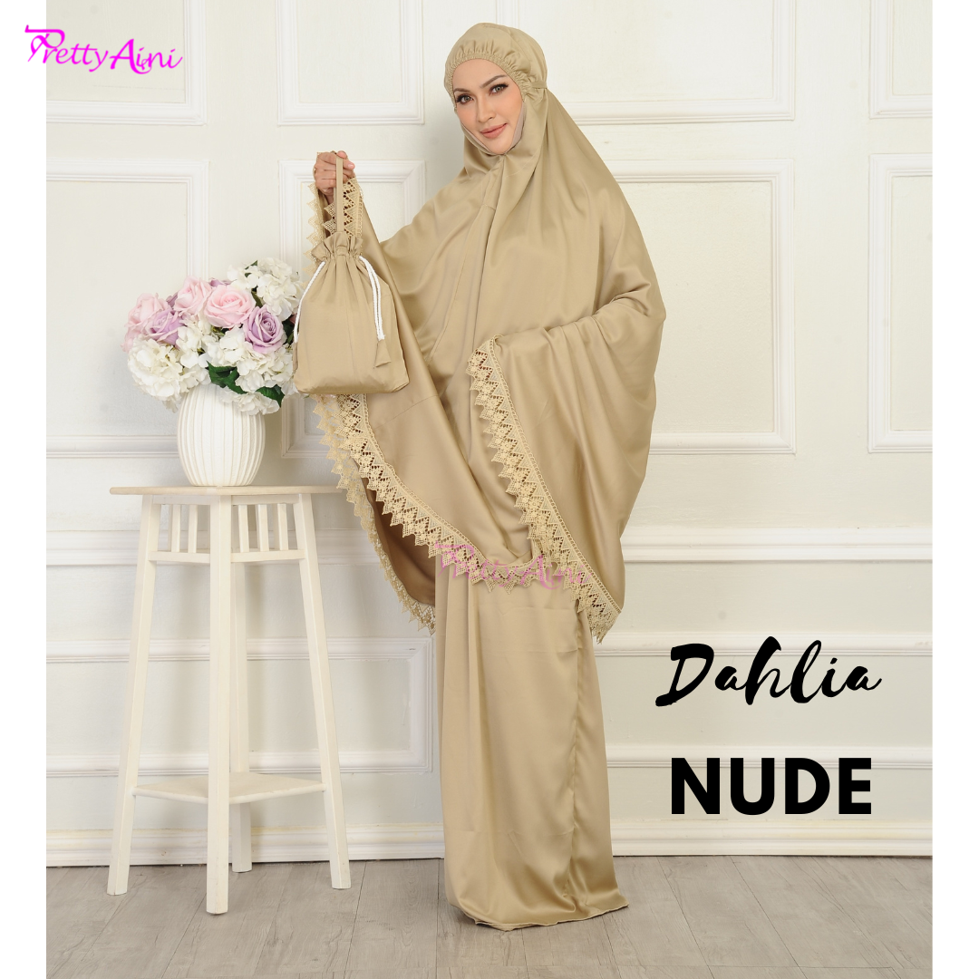 Telekung Dahlia - Nude