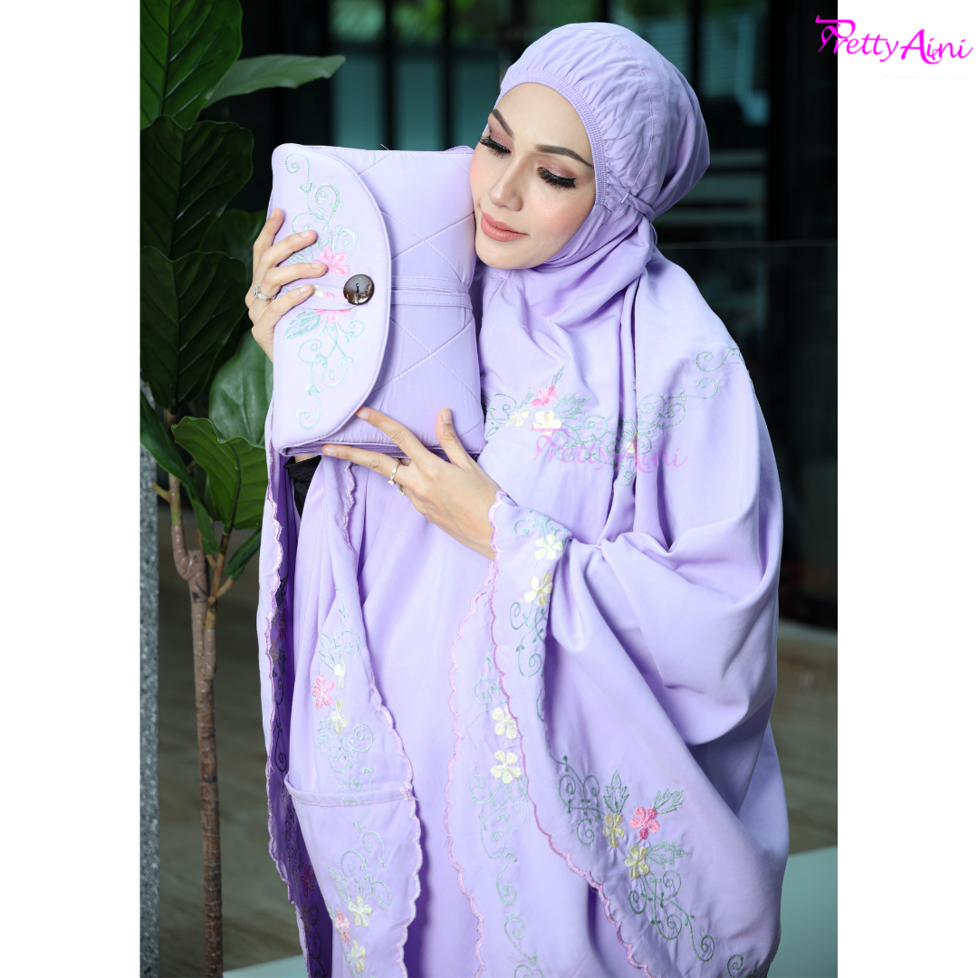 Telekung Humaira - Lilac - Image 4