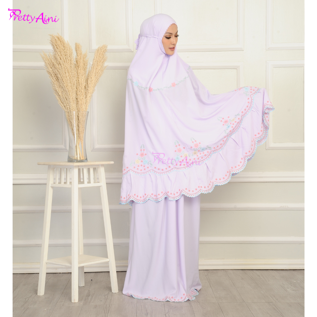 Telekung Balqis - Lilac - Image 6
