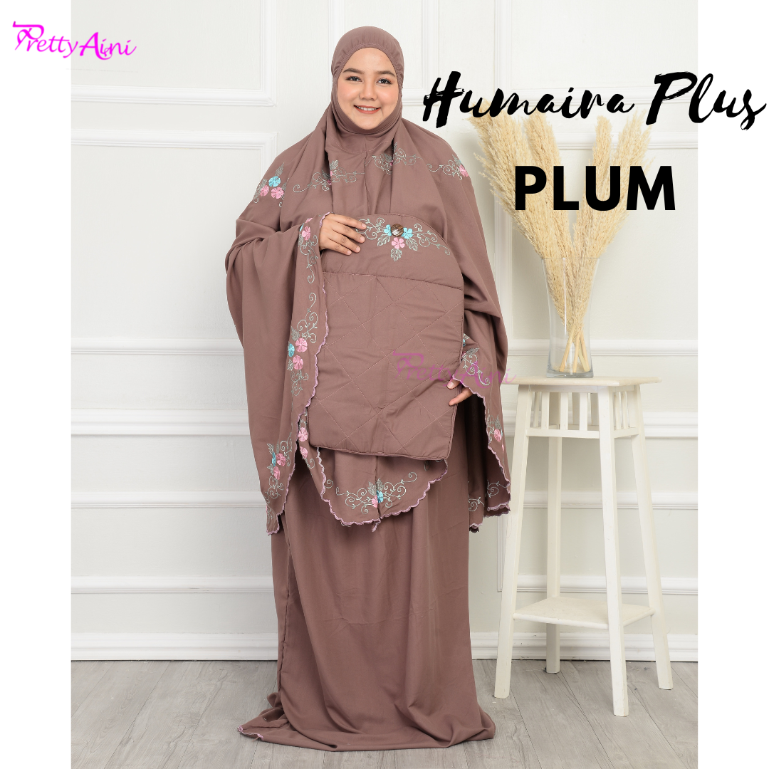 Telekung Humaira Plus Size - Plum