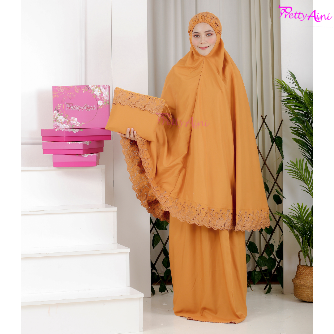 Telekung Nasuha Standard - Mustard - Image 6