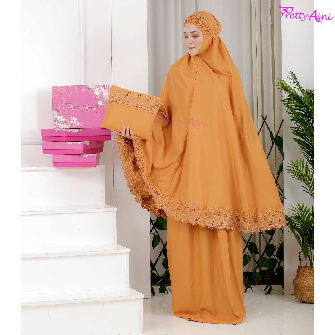 Telekung Nasuha Standard - Mustard - Image 7