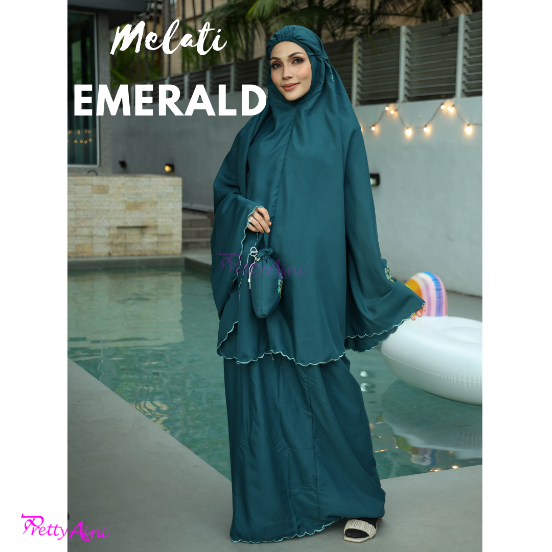 Telekung Melati - Emerald