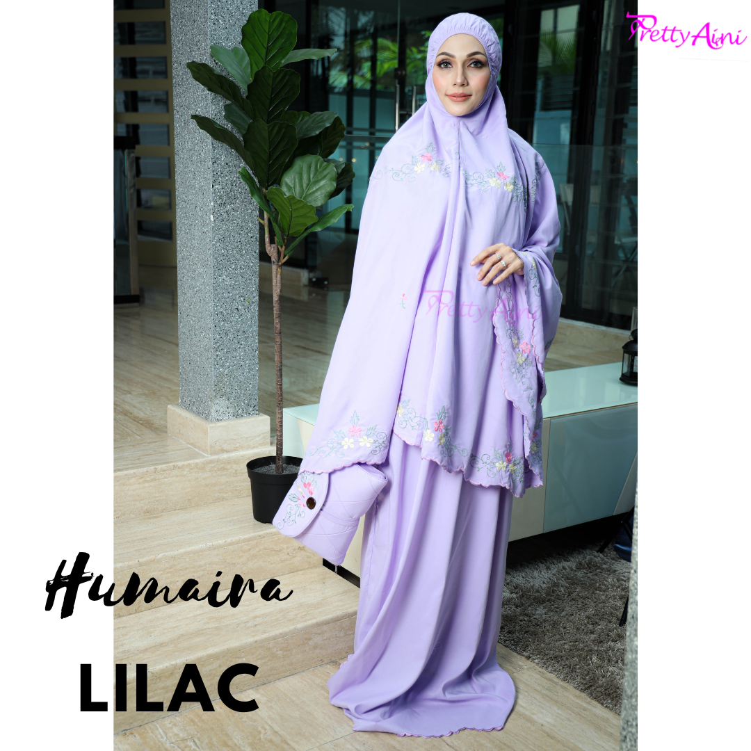 Telekung Humaira - Lilac