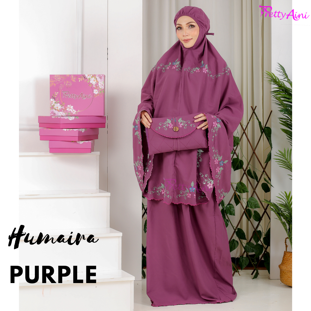 Telekung Humaira - Purple