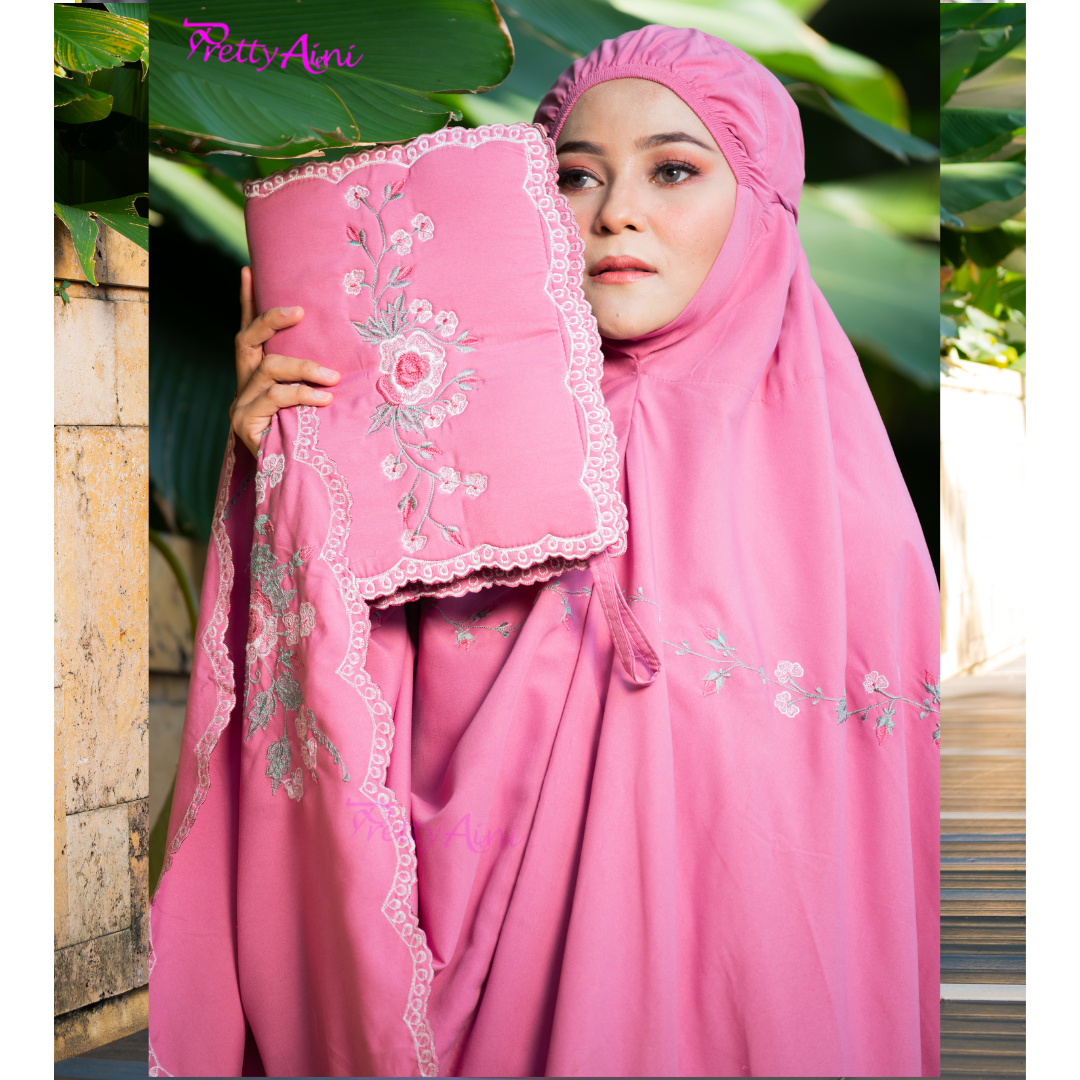 Telekung Warda - Pink - Image 3