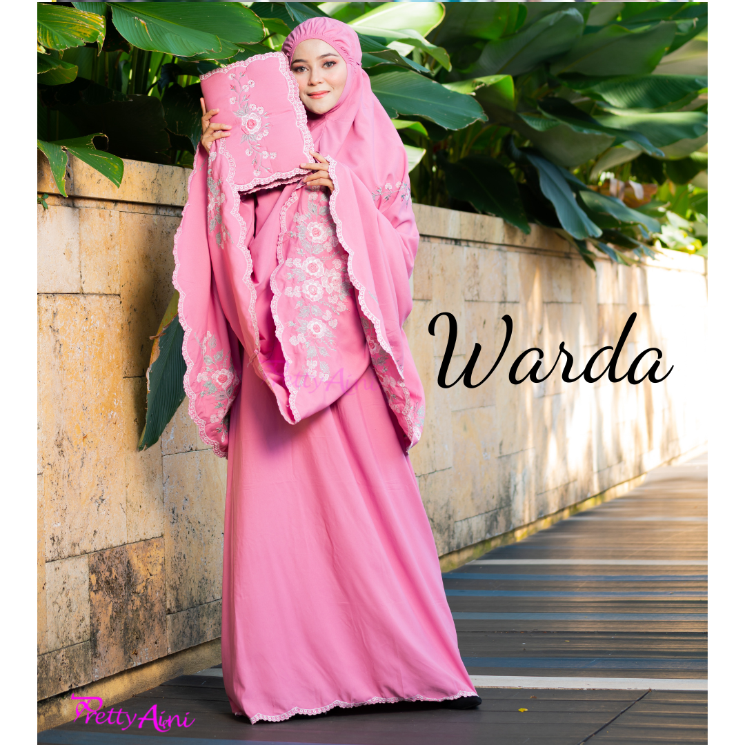 Telekung Warda - Pink