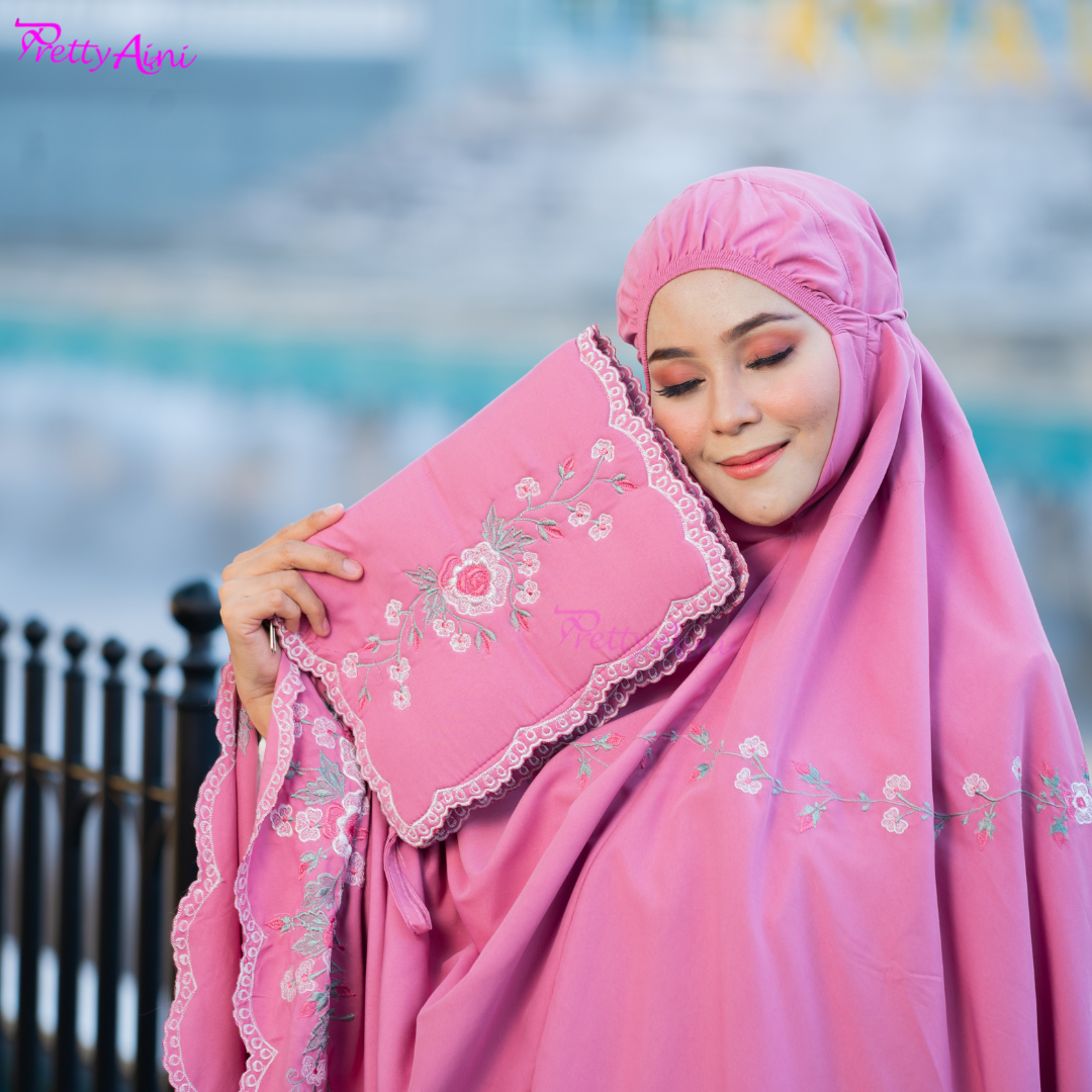 Telekung Warda - Pink - Image 8