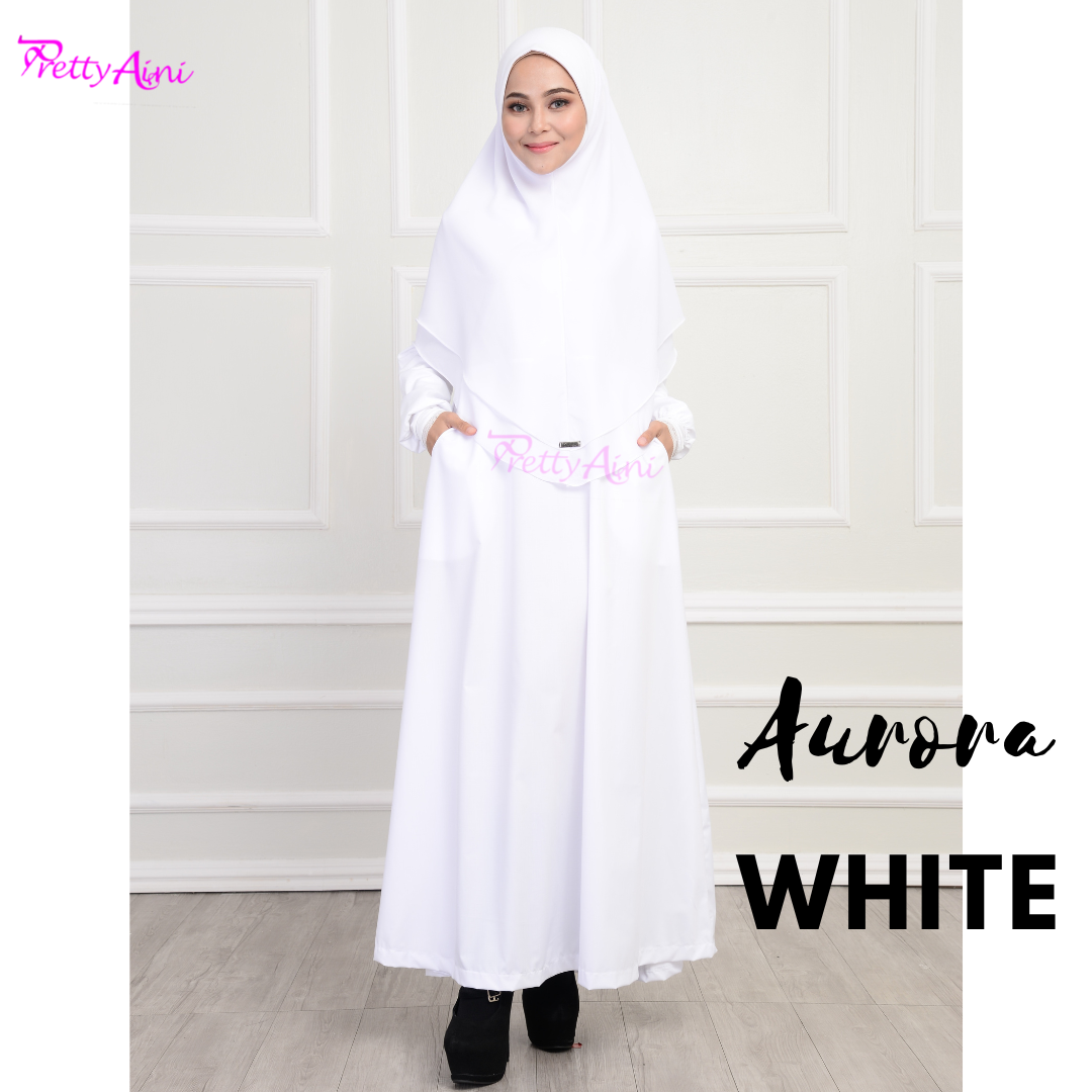 Jubah Aurora - White