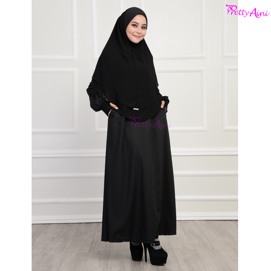 Jubah Aurora - Black - Image 7