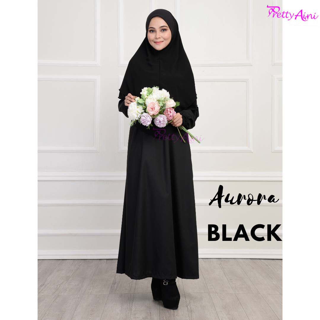 Jubah Aurora - Black