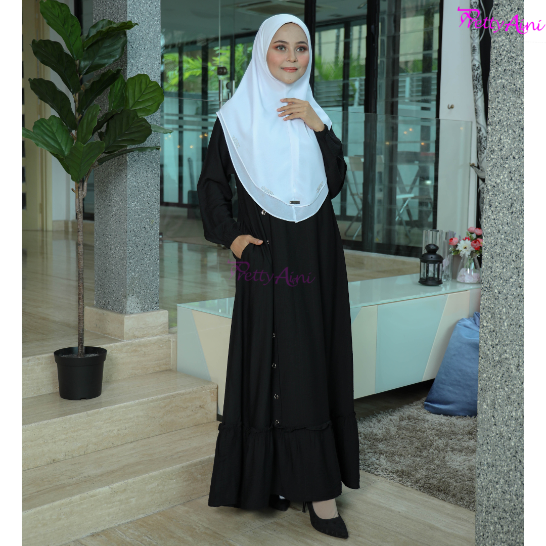 Jubah Ekin - Black - Image 7