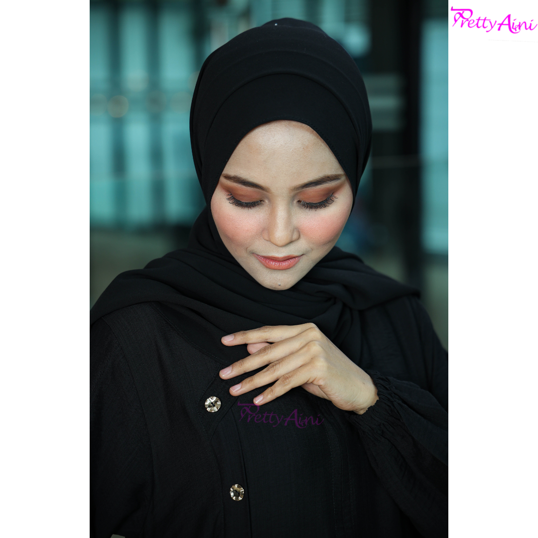Jubah Ekin - Black - Image 8