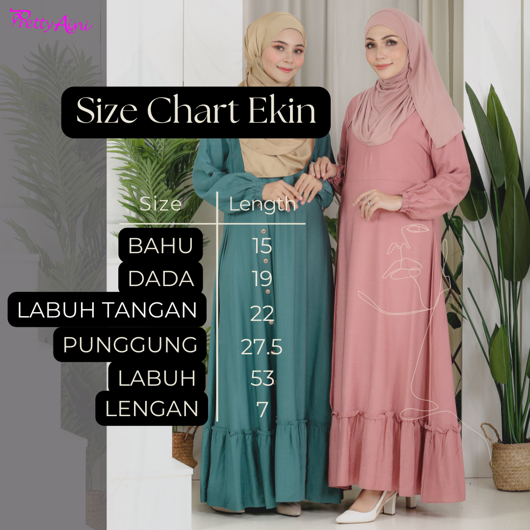 Jubah Ekin - Green Turqoise - Image 2