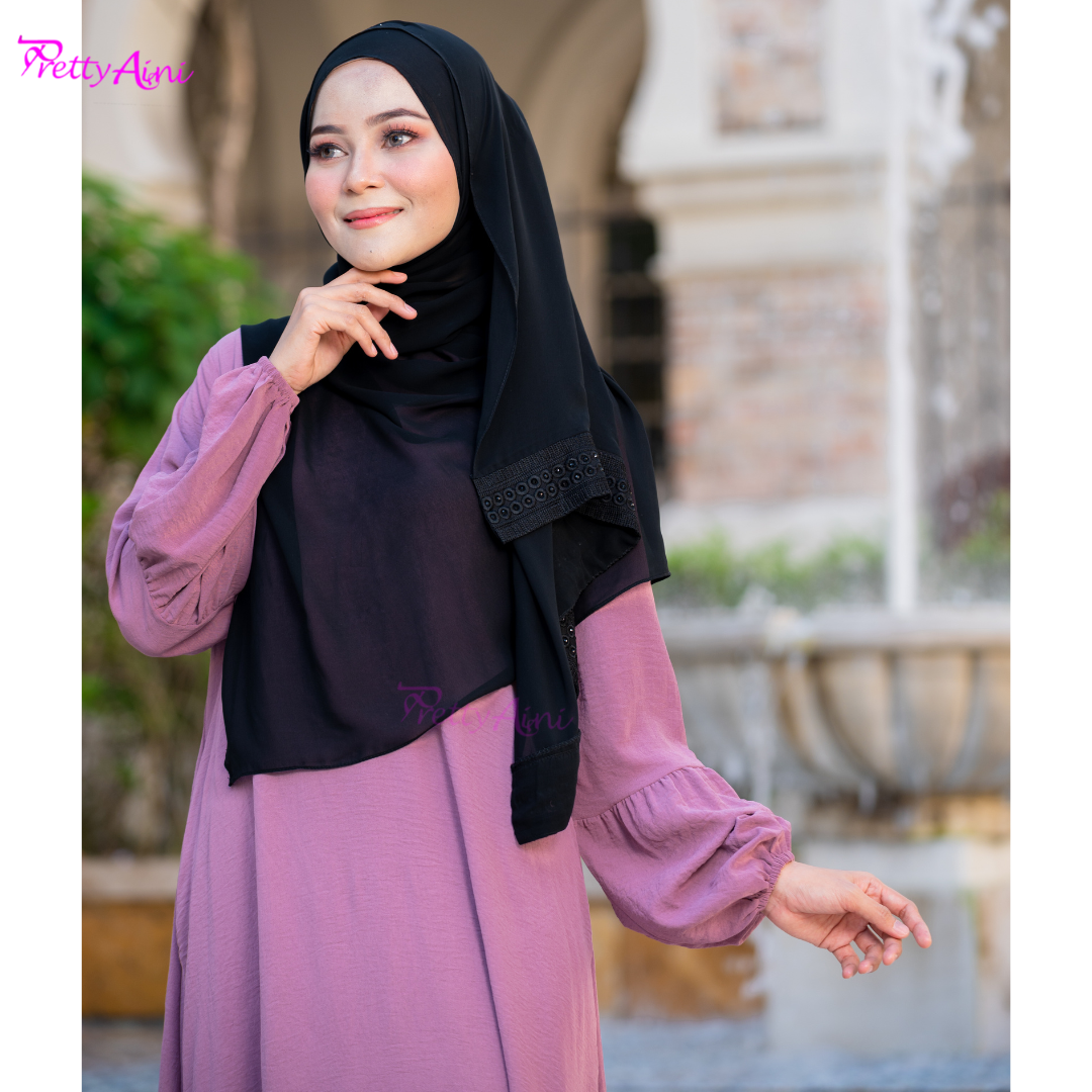 Jubah Lara - Dusty Pink - Image 5