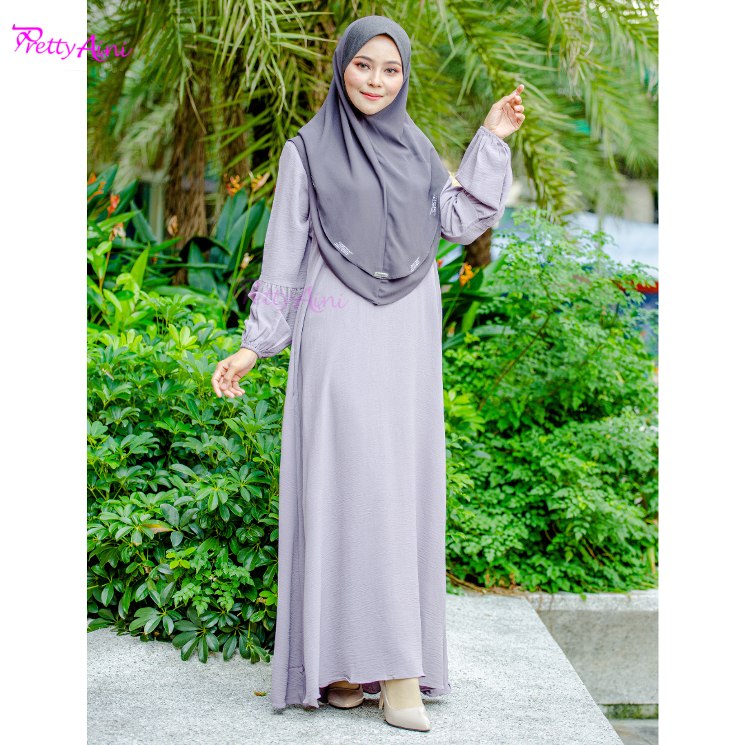 Jubah Lara - Dusty Purple - Image 5