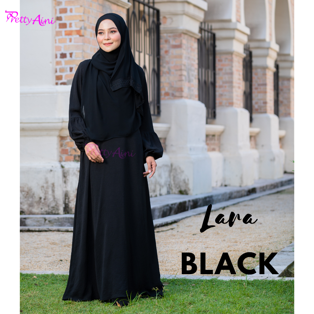 Jubah Lara - Black
