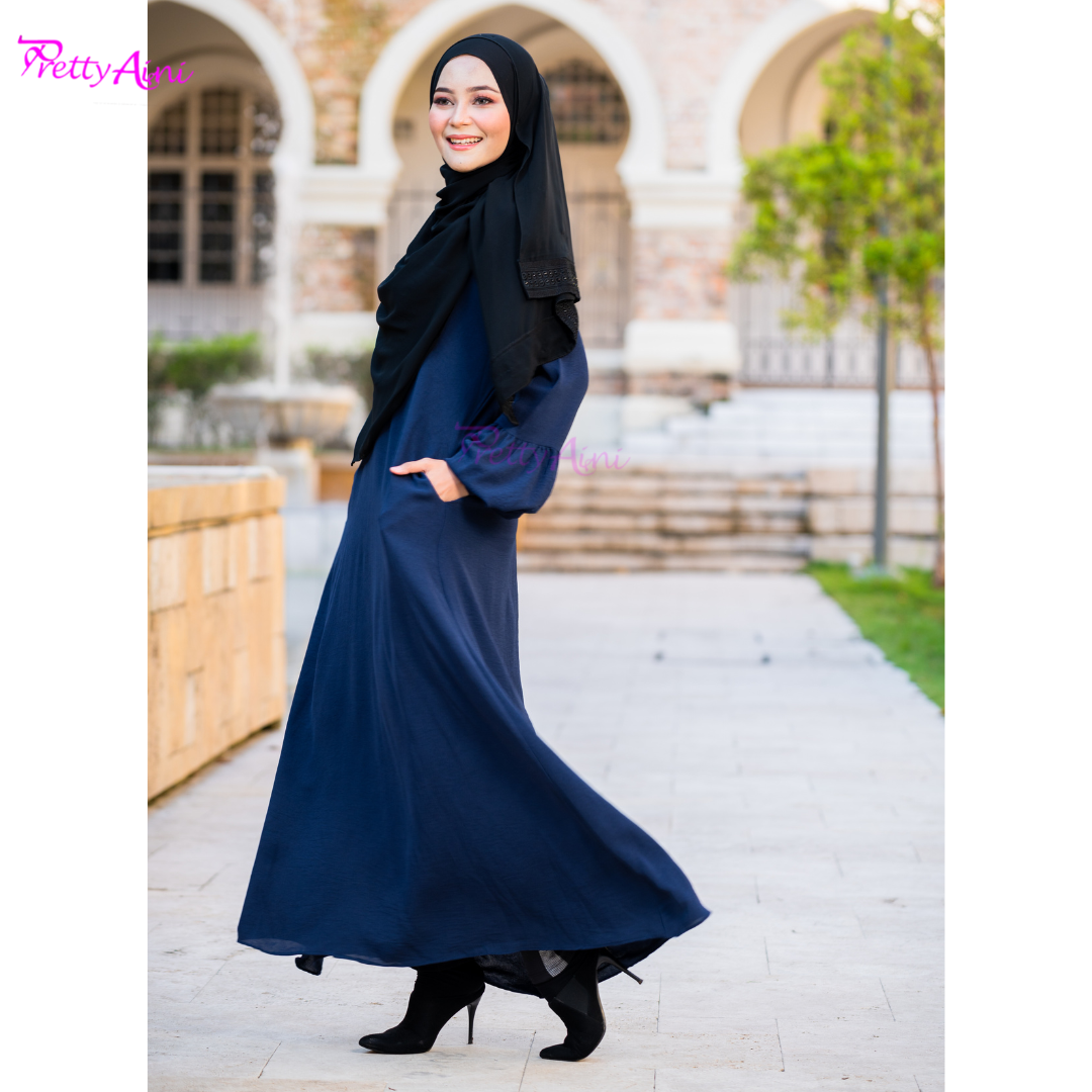 Jubah Lara - Dark Blue - Image 6