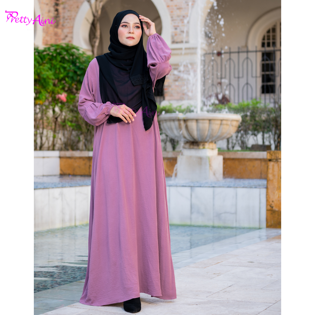 Jubah Lara - Dusty Pink - Image 6