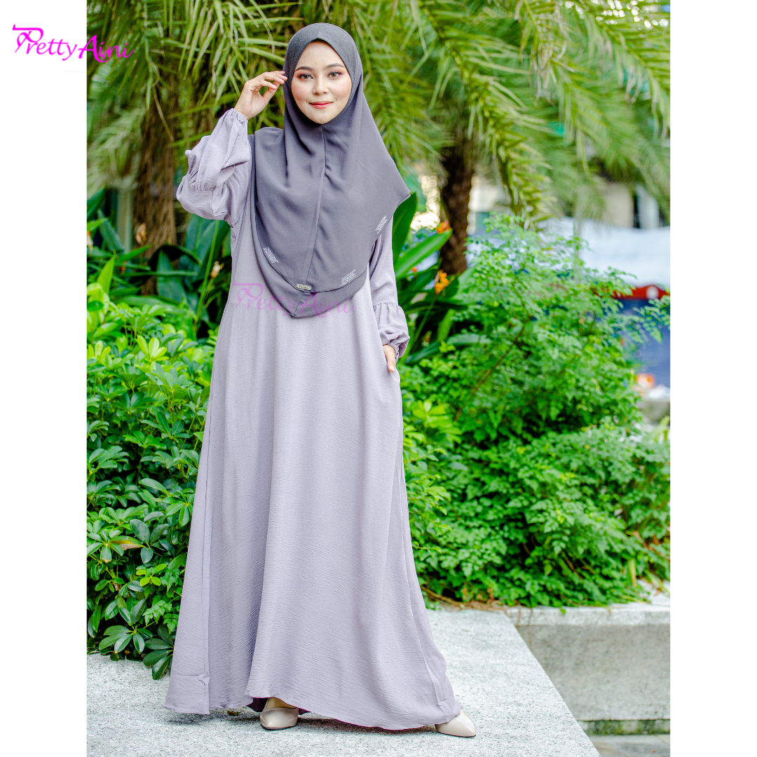 Jubah Lara - Dusty Purple - Image 6